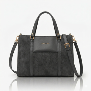 Blush Haven Tote - Charcoal